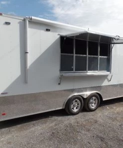 8.5' x 24' White Concession Food Event Trailer 47 8.5' x 24' White Concession Food Event Trailer -Cheap Concession Trailers Shop sam 8221 1