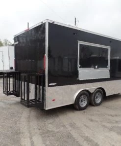 8.5' x 16' Black Event Catering Concession Food Trailer 43 8.5' x 16' Black Event Catering Concession Food Trailer -Cheap Concession Trailers Shop sam 8283