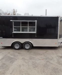 8.5' x 16' Black Event Catering Concession Food Trailer 52 8.5' x 16' Black Event Catering Concession Food Trailer -Cheap Concession Trailers Shop sam 8285