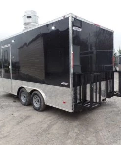 8.5' x 16' Black Event Catering Concession Food Trailer 37 8.5' x 16' Black Event Catering Concession Food Trailer -Cheap Concession Trailers Shop sam 8290