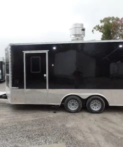 8.5' x 16' Black Event Catering Concession Food Trailer 53 8.5' x 16' Black Event Catering Concession Food Trailer -Cheap Concession Trailers Shop sam 8291