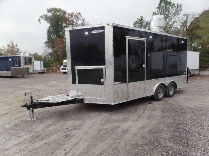 8.5' x 16' Black Event Catering Concession Food Trailer 2 8.5' x 16' Black Event Catering Concession Food Trailer - Image 2