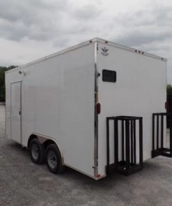 8.5' x 16' Concession Food Trailer White Event Catering -Cheap Concession Trailers Shop sam 8297