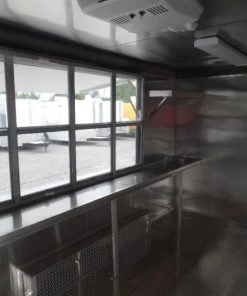 8.5' x 16' Concession Food Trailer White Event Catering -Cheap Concession Trailers Shop sam 8306