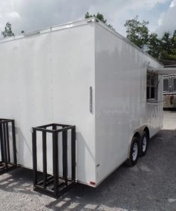8.5' x 18' Concession Trailer White Food Event Catering 23 8.5' x 18' Concession Trailer White Food Event Catering -Cheap Concession Trailers Shop sam 8334