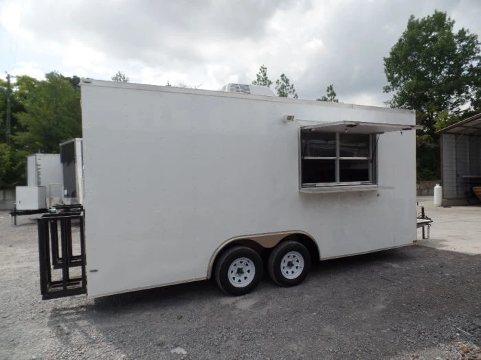 8.5' x 18' Concession Trailer White Food Event Catering 12 8.5' x 18' Concession Trailer White Food Event Catering - Image 12