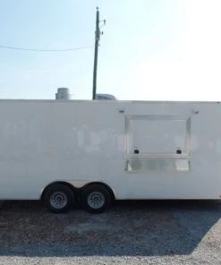 8.5' x 20' Concession Food Trailer White Event Catering -Cheap Concession Trailers Shop sam 8416