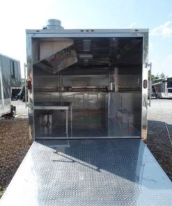 8.5' x 20' Concession Food Trailer White Event Catering -Cheap Concession Trailers Shop sam 8422