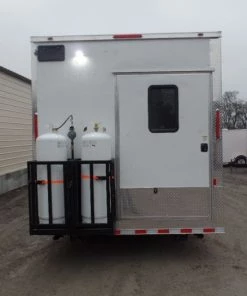 8.5' x 32' White Food Concession Trailer With Appliances -Cheap Concession Trailers Shop sam 8437 1