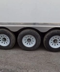 8.5' x 32' White Food Concession Trailer With Appliances -Cheap Concession Trailers Shop sam 8440