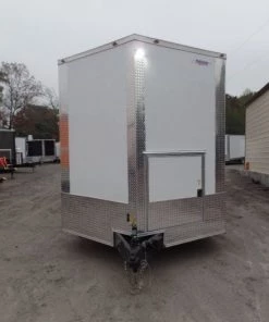8.5' x 32' White Food Concession Trailer With Appliances -Cheap Concession Trailers Shop sam 8442