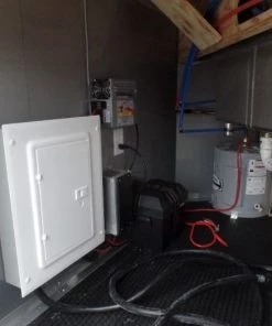 8.5' x 32' White Food Concession Trailer With Appliances -Cheap Concession Trailers Shop sam 8444