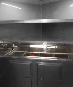 8.5' x 32' White Food Concession Trailer With Appliances -Cheap Concession Trailers Shop sam 8460