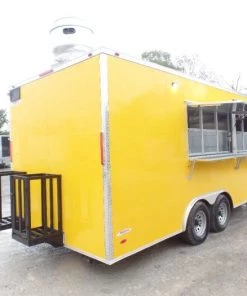 8.5' x 20' Penske Yellow Food Concession Trailer -Cheap Concession Trailers Shop sam 8472