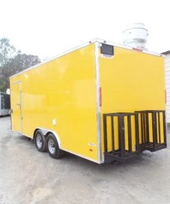 8.5' x 20' Penske Yellow Food Concession Trailer -Cheap Concession Trailers Shop sam 8475 1