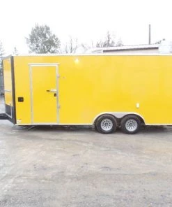 8.5' x 20' Penske Yellow Food Concession Trailer -Cheap Concession Trailers Shop sam 8476 1