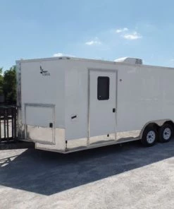 8.5' x 20' Concession Food Trailer White Event Catering -Cheap Concession Trailers Shop sam 8479