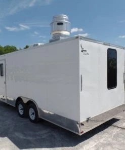 8.5' x 20' Concession Food Trailer White Event Catering -Cheap Concession Trailers Shop sam 8481