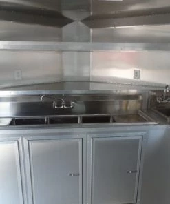 8.5' x 20' Concession Food Trailer White Event Catering -Cheap Concession Trailers Shop sam 8488