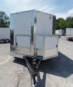 8.5' x 14' Concession Food Trailer White Event Catering 38 8.5' x 14' Concession Food Trailer White Event Catering -Cheap Concession Trailers Shop sam 8498