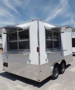 8.5' x 14' Concession Food Trailer White Event Catering 31 8.5' x 14' Concession Food Trailer White Event Catering -Cheap Concession Trailers Shop sam 8504