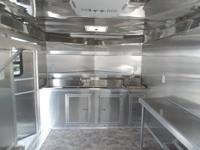 8.5' x 14' Concession Food Trailer White Event Catering 21 8.5' x 14' Concession Food Trailer White Event Catering - Image 21
