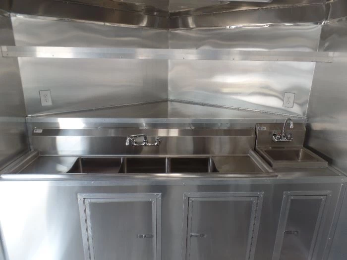 8.5' x 14' Concession Food Trailer White Event Catering 12 8.5' x 14' Concession Food Trailer White Event Catering - Image 12