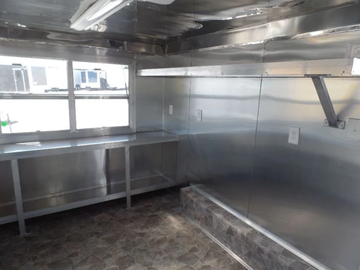 8.5' x 14' Concession Food Trailer White Event Catering 23 8.5' x 14' Concession Food Trailer White Event Catering - Image 23
