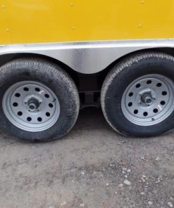 8.5' x 16' Yellow Concession Food Trailer With Appliances -Cheap Concession Trailers Shop sam 8513 1