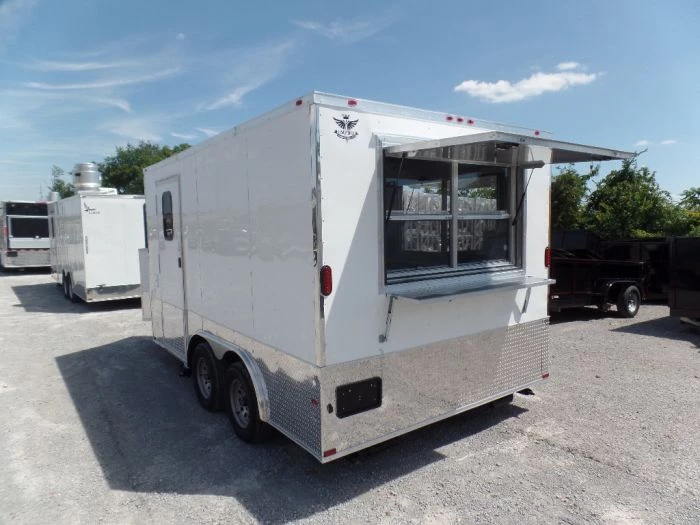 8.5' x 14' Concession Food Trailer White Event Catering 11 8.5' x 14' Concession Food Trailer White Event Catering - Image 11