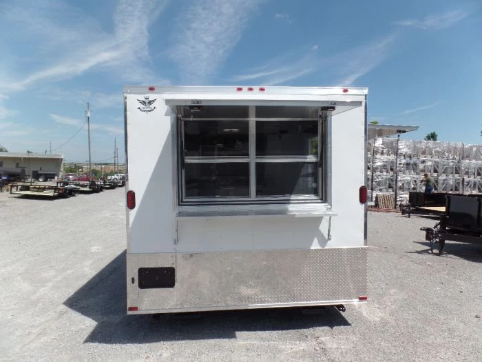 8.5' x 14' Concession Food Trailer White Event Catering 24 8.5' x 14' Concession Food Trailer White Event Catering - Image 24