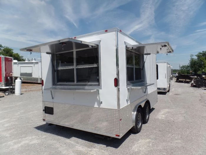 8.5' x 14' Concession Food Trailer White Event Catering 18 8.5' x 14' Concession Food Trailer White Event Catering - Image 18