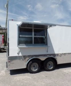 8.5' x 14' Concession Food Trailer White Event Catering 37 8.5' x 14' Concession Food Trailer White Event Catering -Cheap Concession Trailers Shop sam 8517