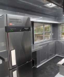 8.5' x 16' Yellow Concession Food Trailer With Appliances -Cheap Concession Trailers Shop sam 8517 1