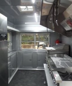 8.5' x 16' Yellow Concession Food Trailer With Appliances -Cheap Concession Trailers Shop sam 8518