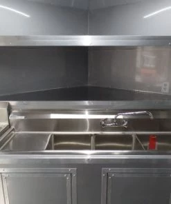 8.5' x 16' Yellow Concession Food Trailer With Appliances -Cheap Concession Trailers Shop sam 8533 1