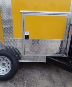 8.5' x 16' Yellow Concession Food Trailer With Appliances -Cheap Concession Trailers Shop sam 8534 1