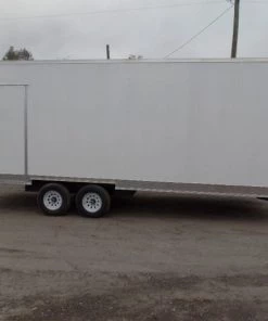 White 8.5' x 24' Deckover Concession Food Wash Trailer -Cheap Concession Trailers Shop sam 8552
