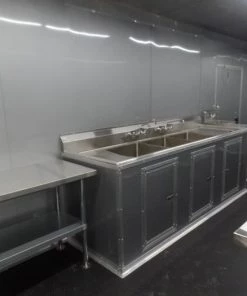 White 8.5' x 24' Deckover Concession Food Wash Trailer -Cheap Concession Trailers Shop sam 8561