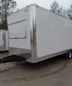 8.5' x 24' White Deck Over Concession Food Trailer With Appliances -Cheap Concession Trailers Shop sam 8584