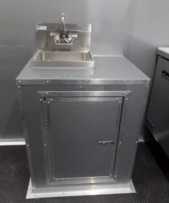 8.5' x 24' White Deck Over Concession Food Trailer With Appliances -Cheap Concession Trailers Shop sam 8603 1