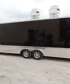 8.5' x 24' Black Concession Food Trailer With Appliances -Cheap Concession Trailers Shop sam 8767