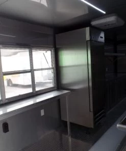 8.5' x 24' Black Concession Food Trailer With Appliances -Cheap Concession Trailers Shop sam 8772