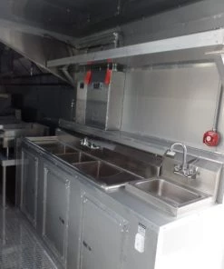 8.5' x 24' Black Concession Food Trailer With Appliances -Cheap Concession Trailers Shop sam 8774
