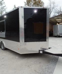 8.5' x 16' Black Catering Concession Food Trailer With Appliances 61 8.5' x 16' Black Catering Concession Food Trailer With Appliances -Cheap Concession Trailers Shop sam 8793