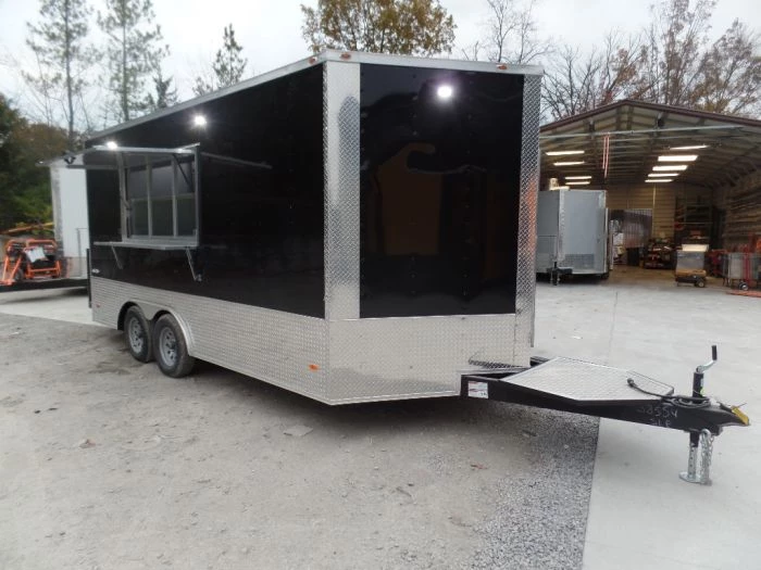 8.5' x 16' Black Catering Concession Food Trailer With Appliances 18 8.5' x 16' Black Catering Concession Food Trailer With Appliances - Image 18