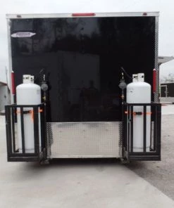 8.5' x 16' Black Catering Concession Food Trailer With Appliances 45 8.5' x 16' Black Catering Concession Food Trailer With Appliances -Cheap Concession Trailers Shop sam 8799 1