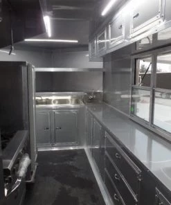 8.5' x 16' Black Catering Concession Food Trailer With Appliances 52 8.5' x 16' Black Catering Concession Food Trailer With Appliances -Cheap Concession Trailers Shop sam 8813 1