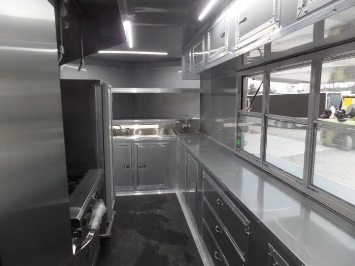 8.5' x 16' Black Catering Concession Food Trailer With Appliances 22 8.5' x 16' Black Catering Concession Food Trailer With Appliances - Image 22