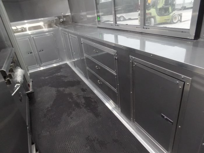 8.5' x 16' Black Catering Concession Food Trailer With Appliances 7 8.5' x 16' Black Catering Concession Food Trailer With Appliances - Image 7